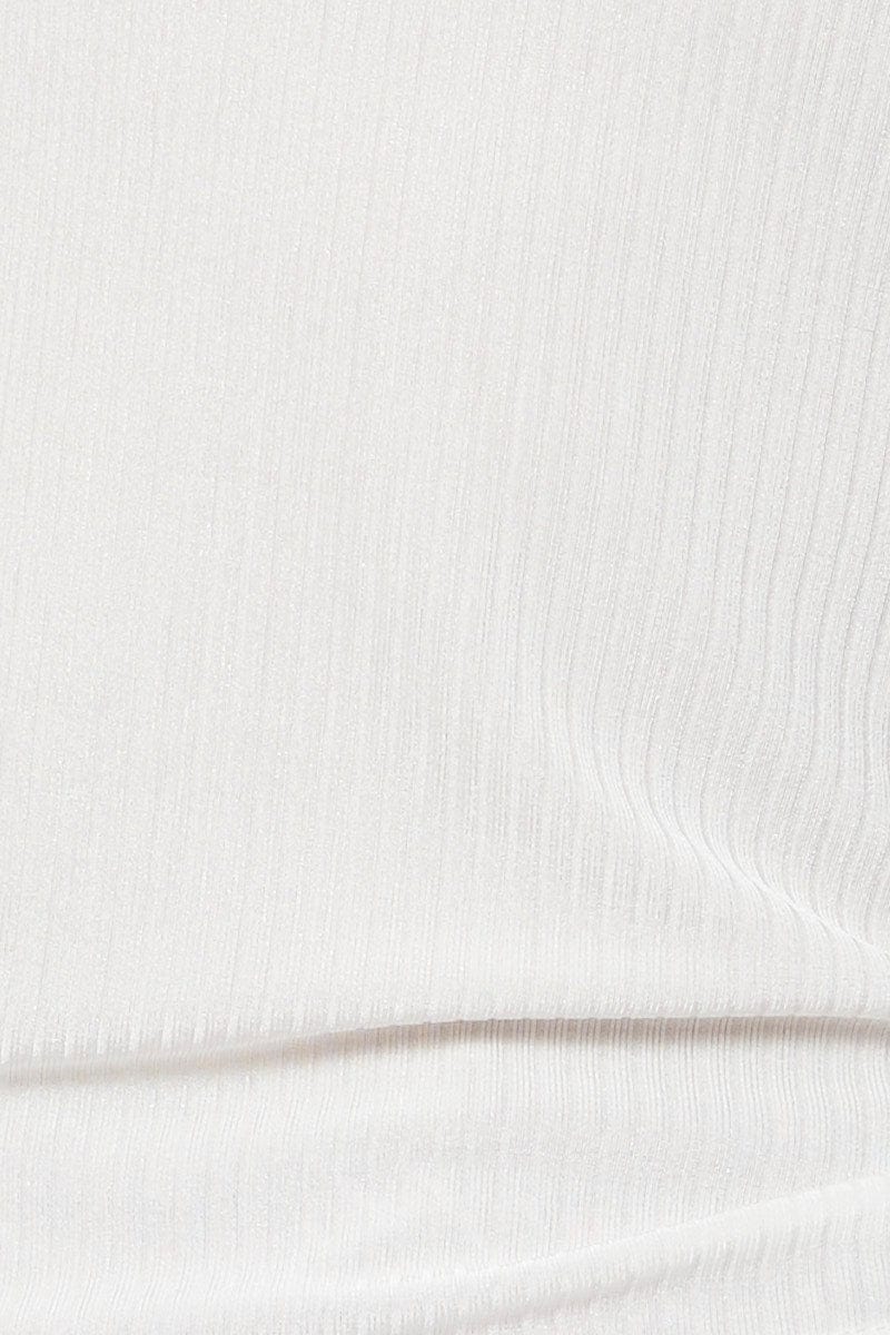 White Halter Top Crop