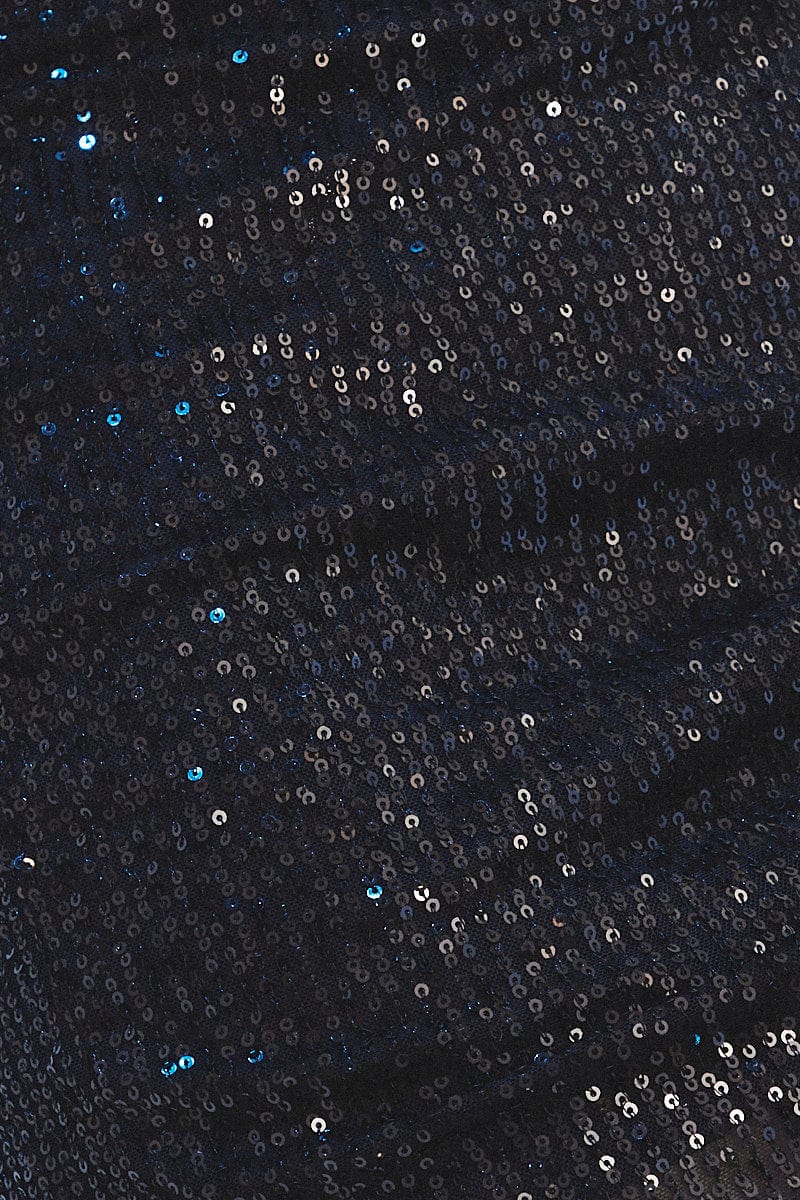 Black Strapless Dress Mini Sequin Party