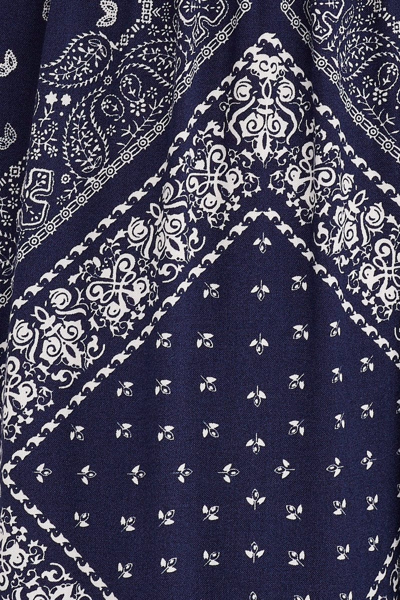 Boho Print Midi Dress