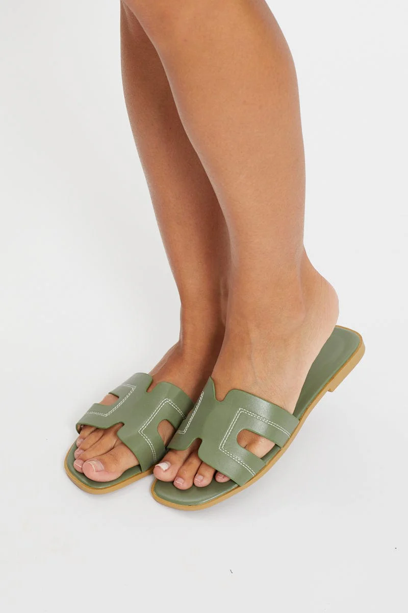 Green Pastel Summer Sandal