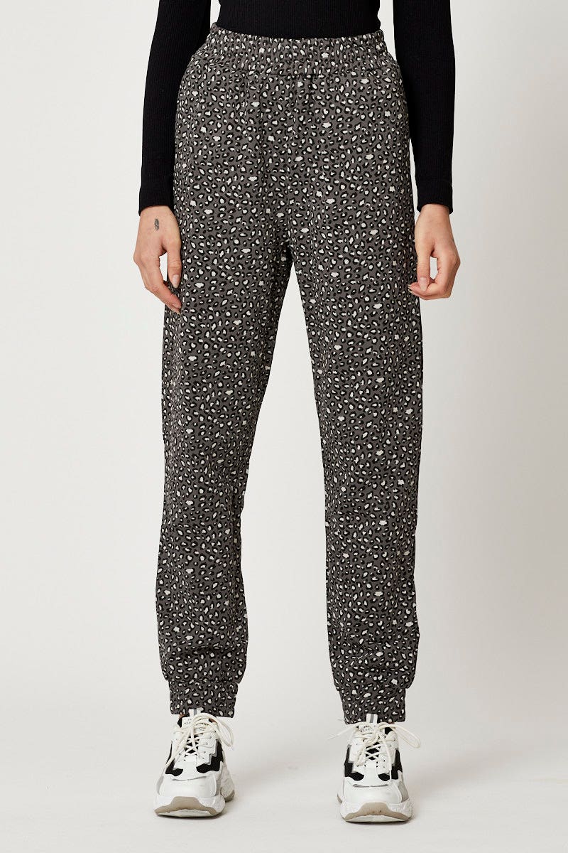Print Jogger Track Pants