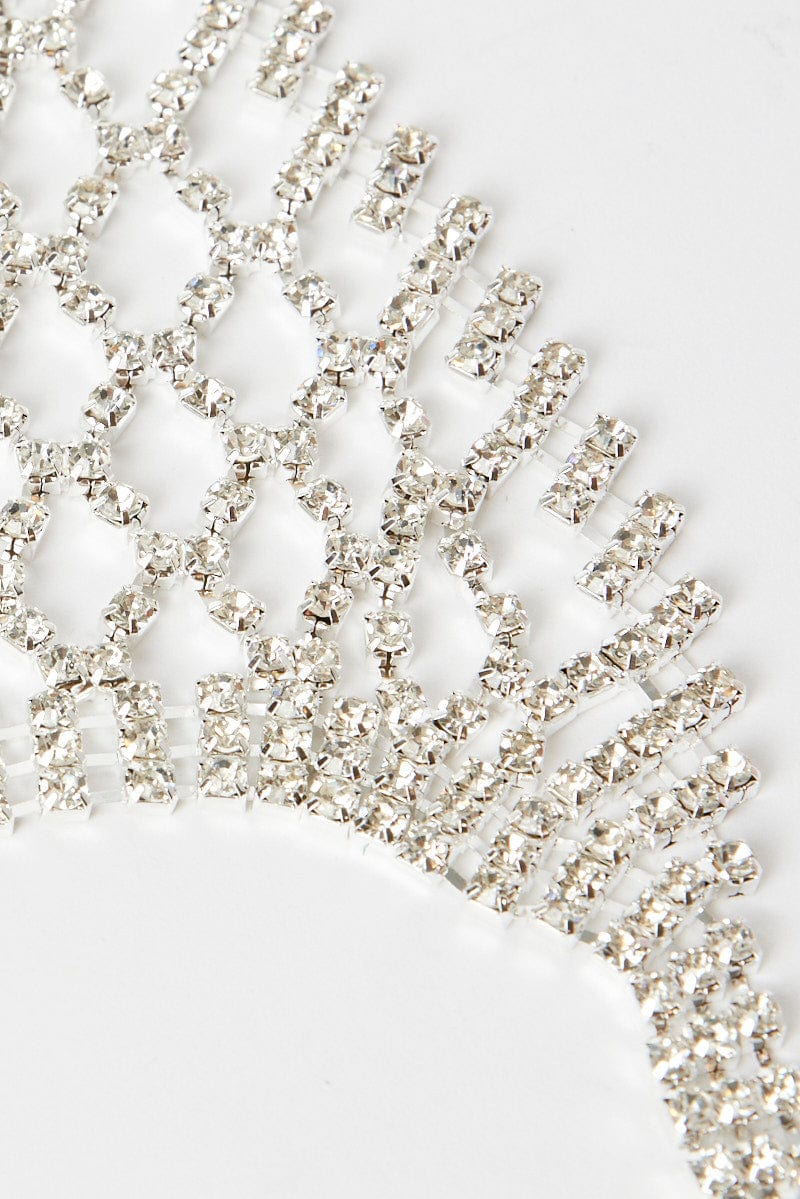 Silver Festival Diamonte Top