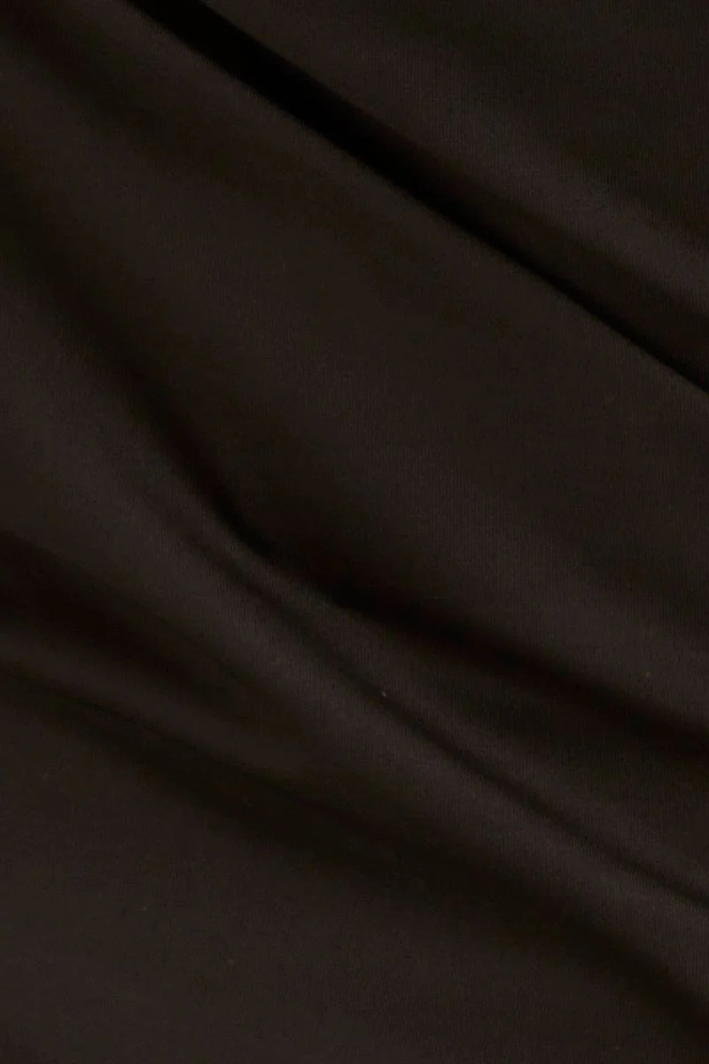 Black Singlet Top Cowl Neck