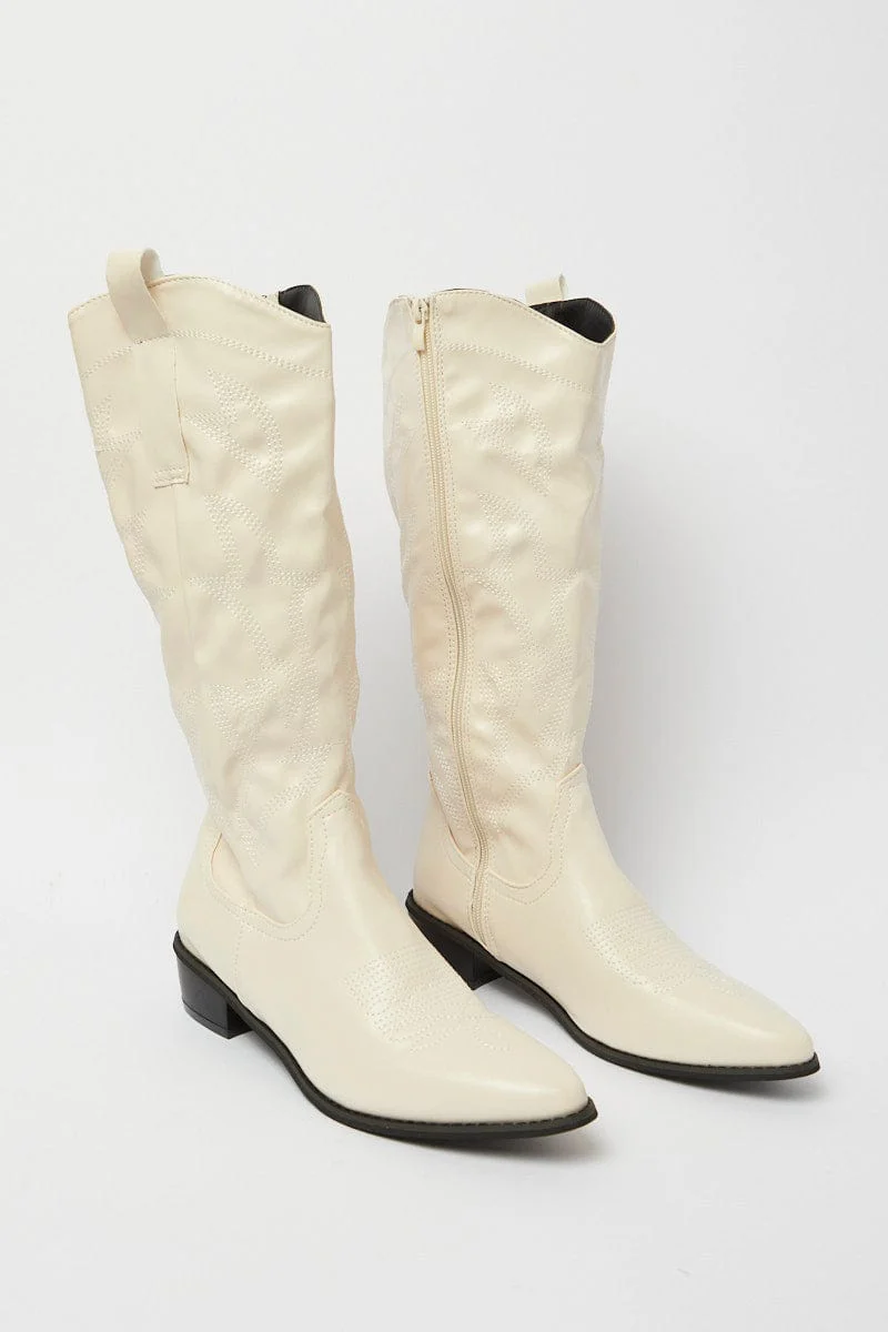 White Cowboy Boots