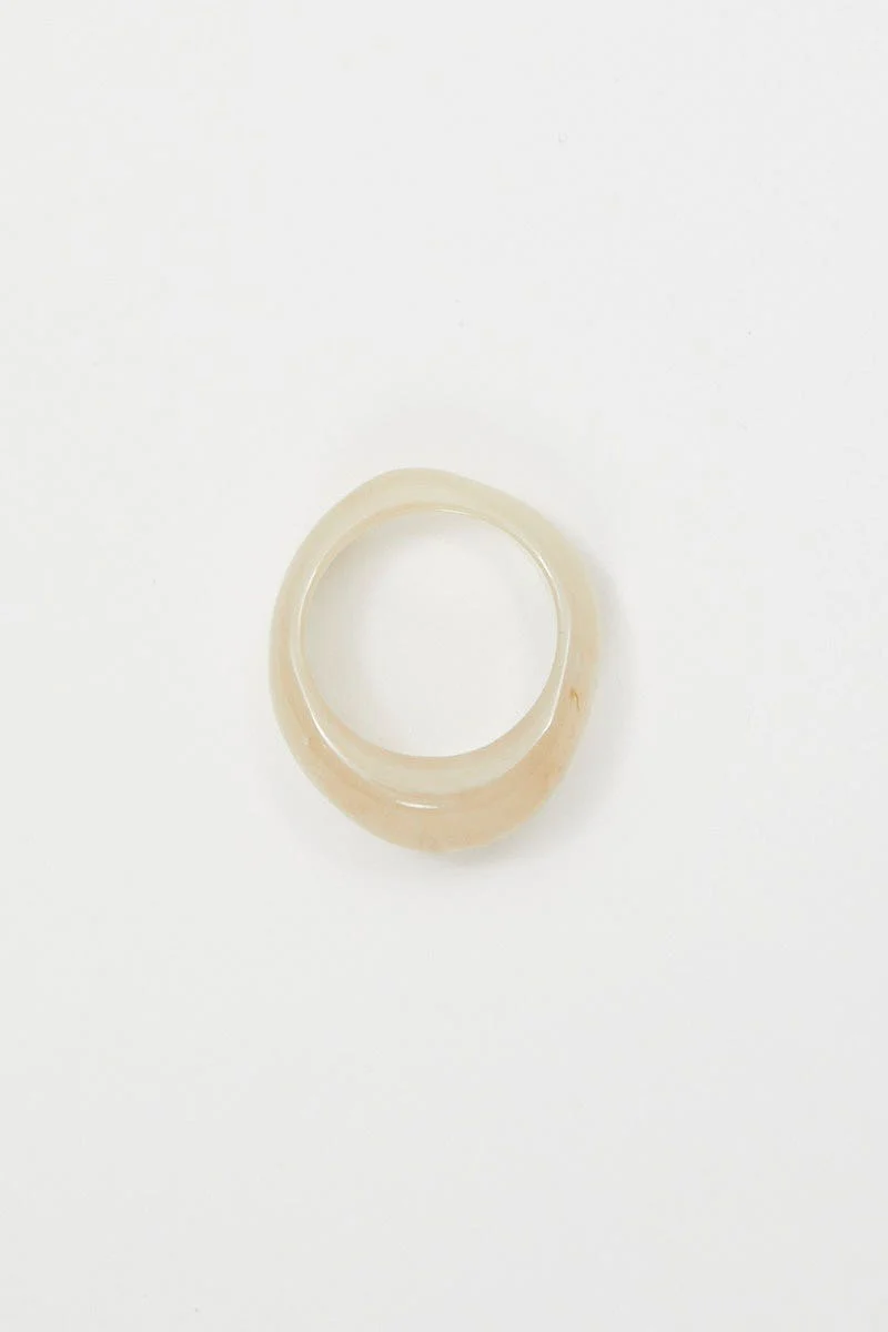 White Acrylic Ring