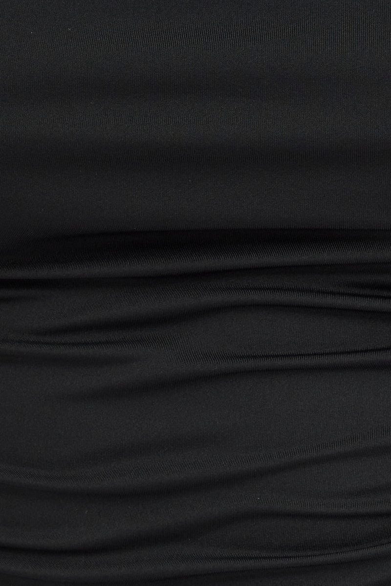 Black Top Crop Strap Corsage