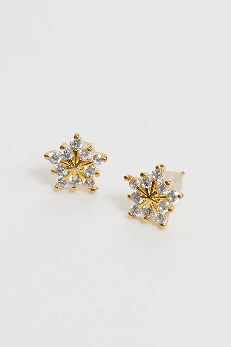 Metallic Star Stud Earring