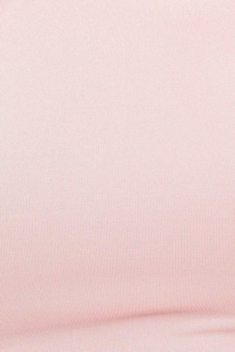 Pink Scarf Top Backless