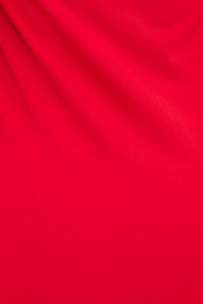 Red Evening Bodycon Dress