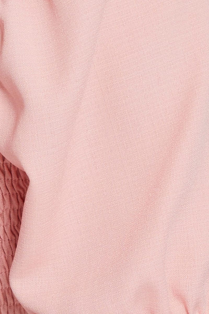 Pink Crop Bolero Short Sleeve