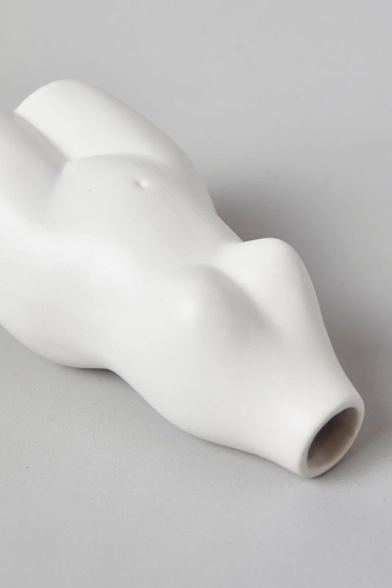 White Ceramic Body Vase