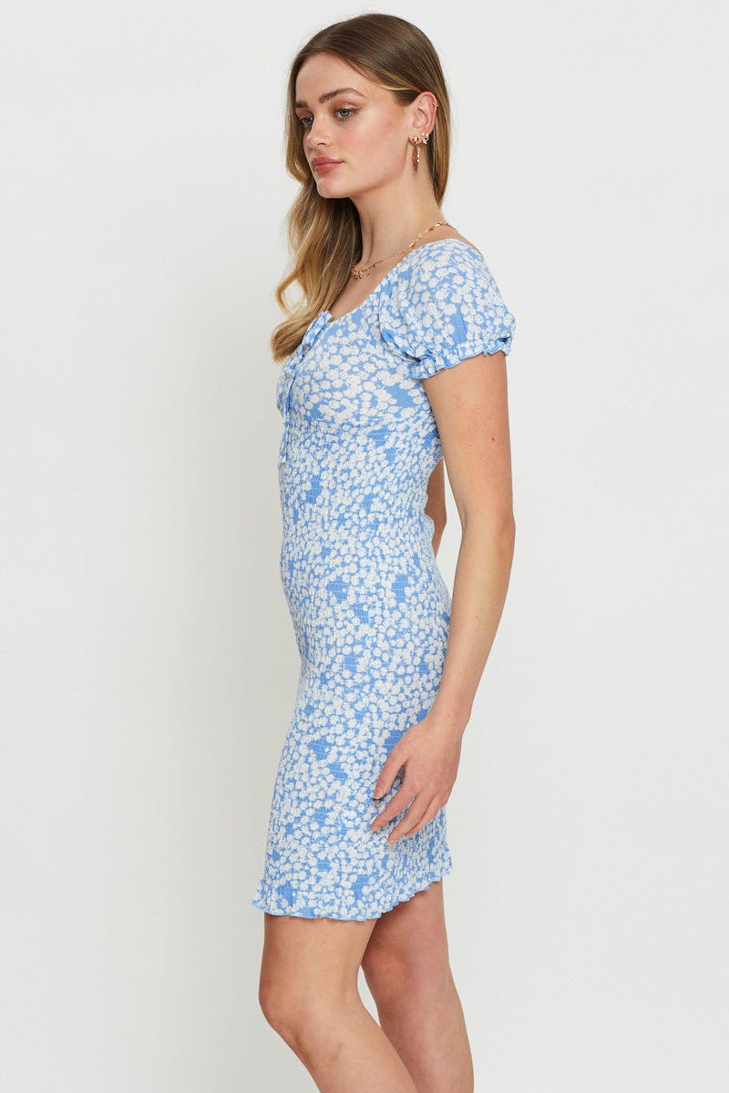 Print Bodycon Dress Mini