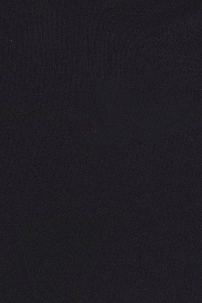 Black Body Con Keyhole Drawstring Rib Short Sleeve Dress