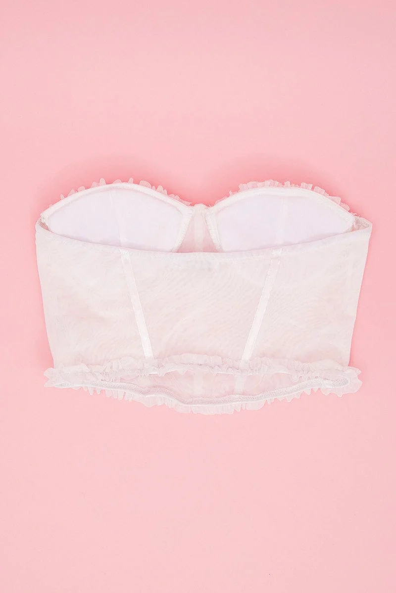 Black Mesh Corset Top Lingerie