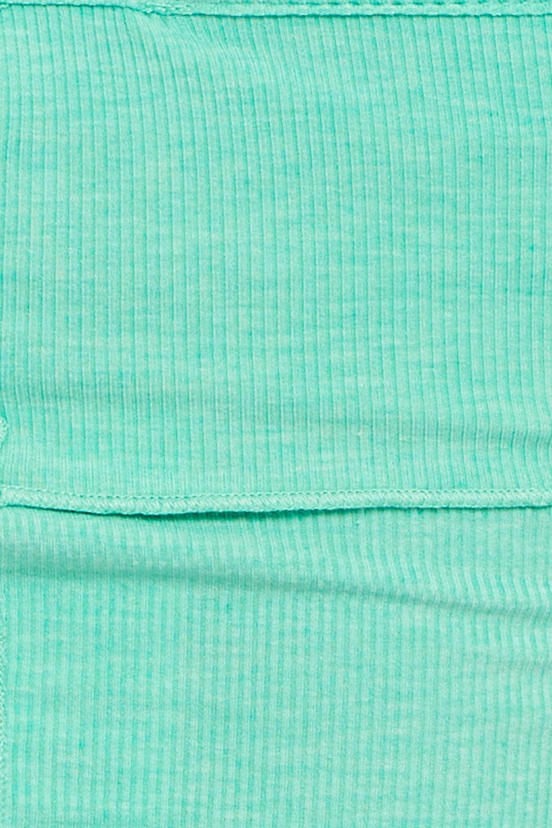 Green Cross Front Top Sleeveless