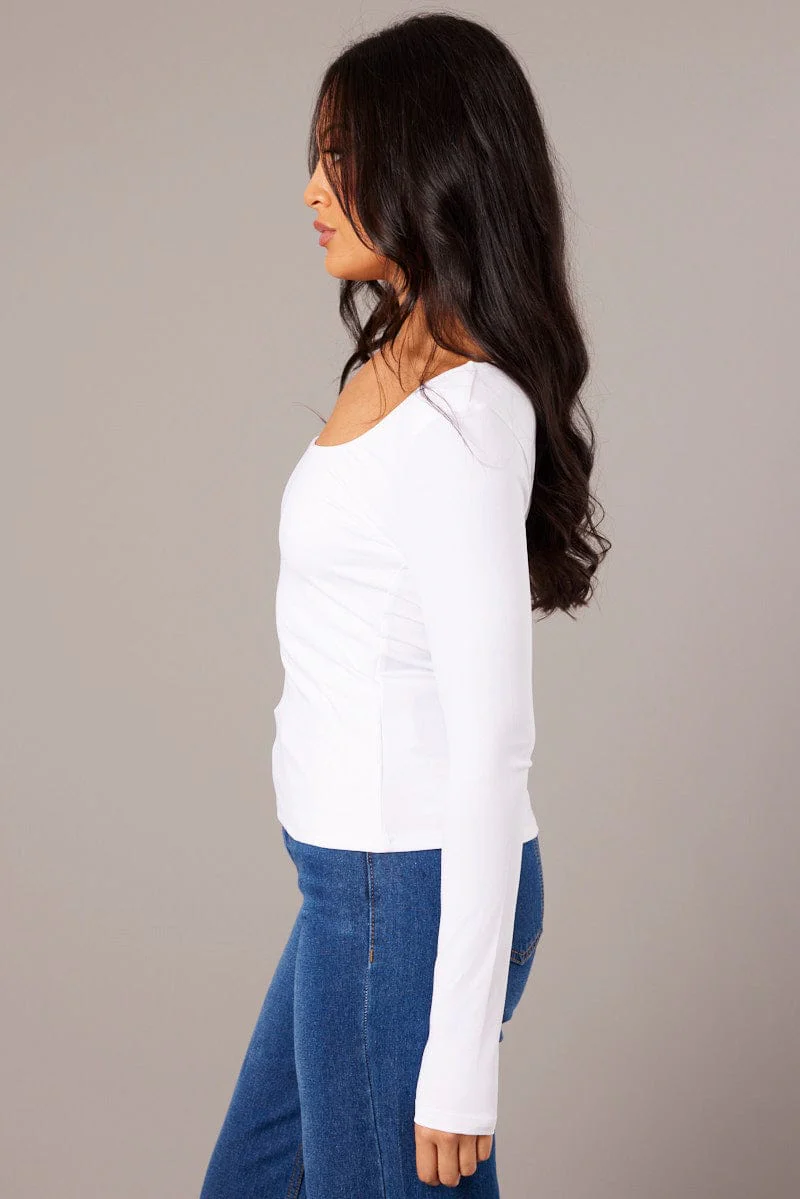 White Supersoft Top Long Sleeve