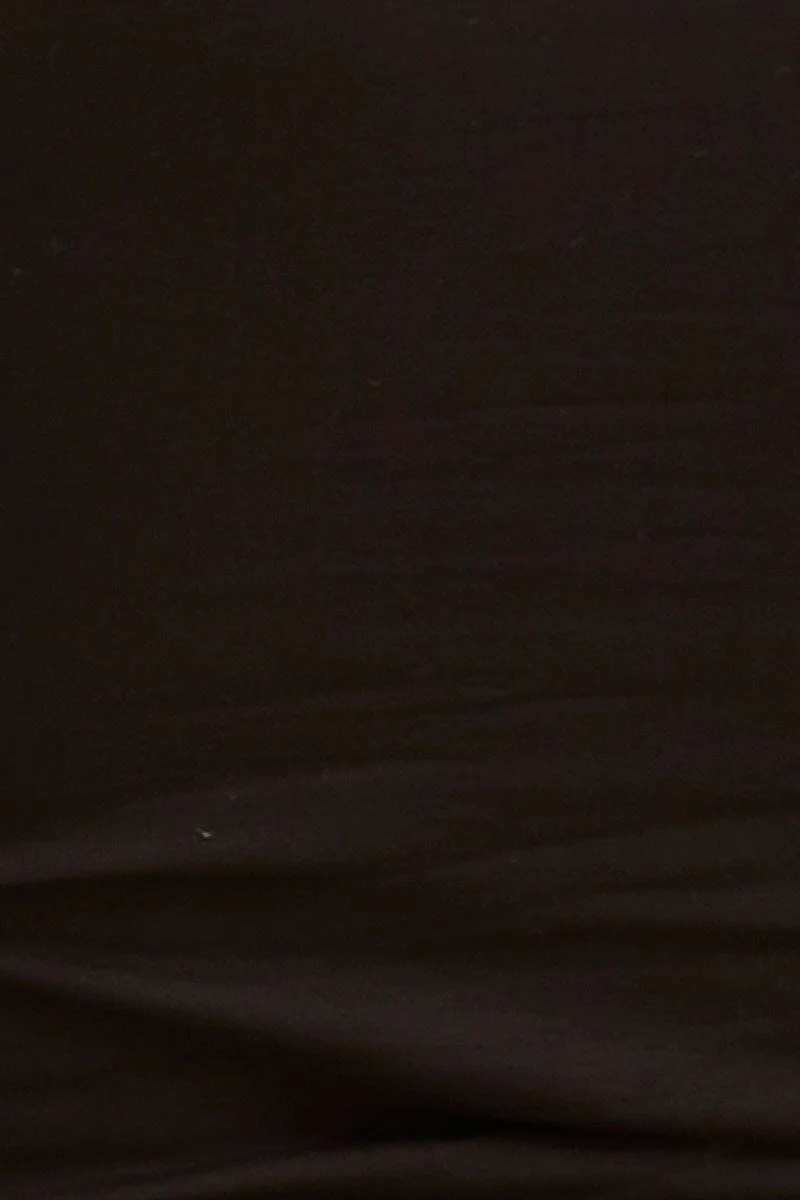 Black Lila Cotton Stretch Cropped Tank Top