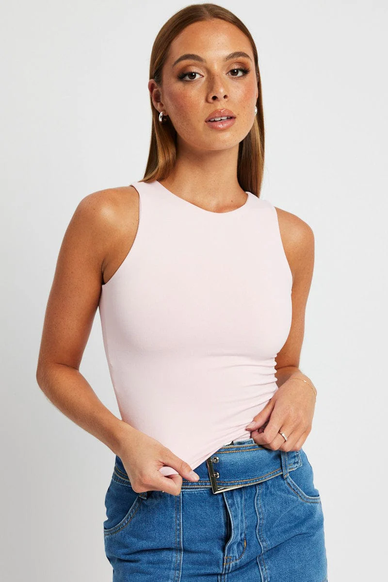 Pink Supersoft Tank Sleeveless