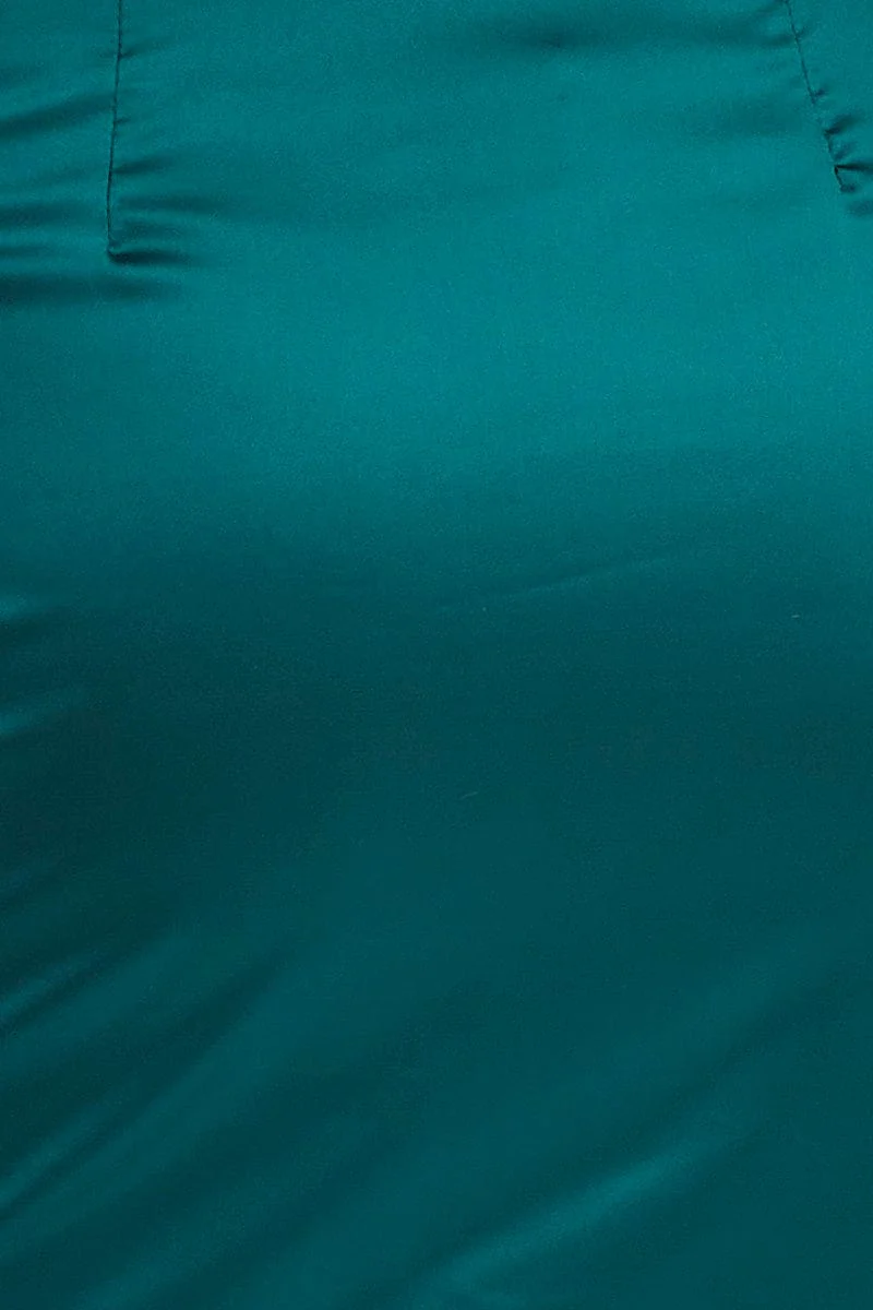 Green Mini Dress Long Sleeve Evening