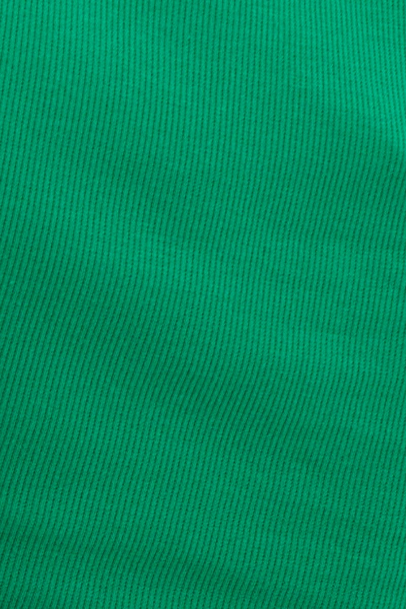 Green Scarf T-Shirt Short Sleeve Crop