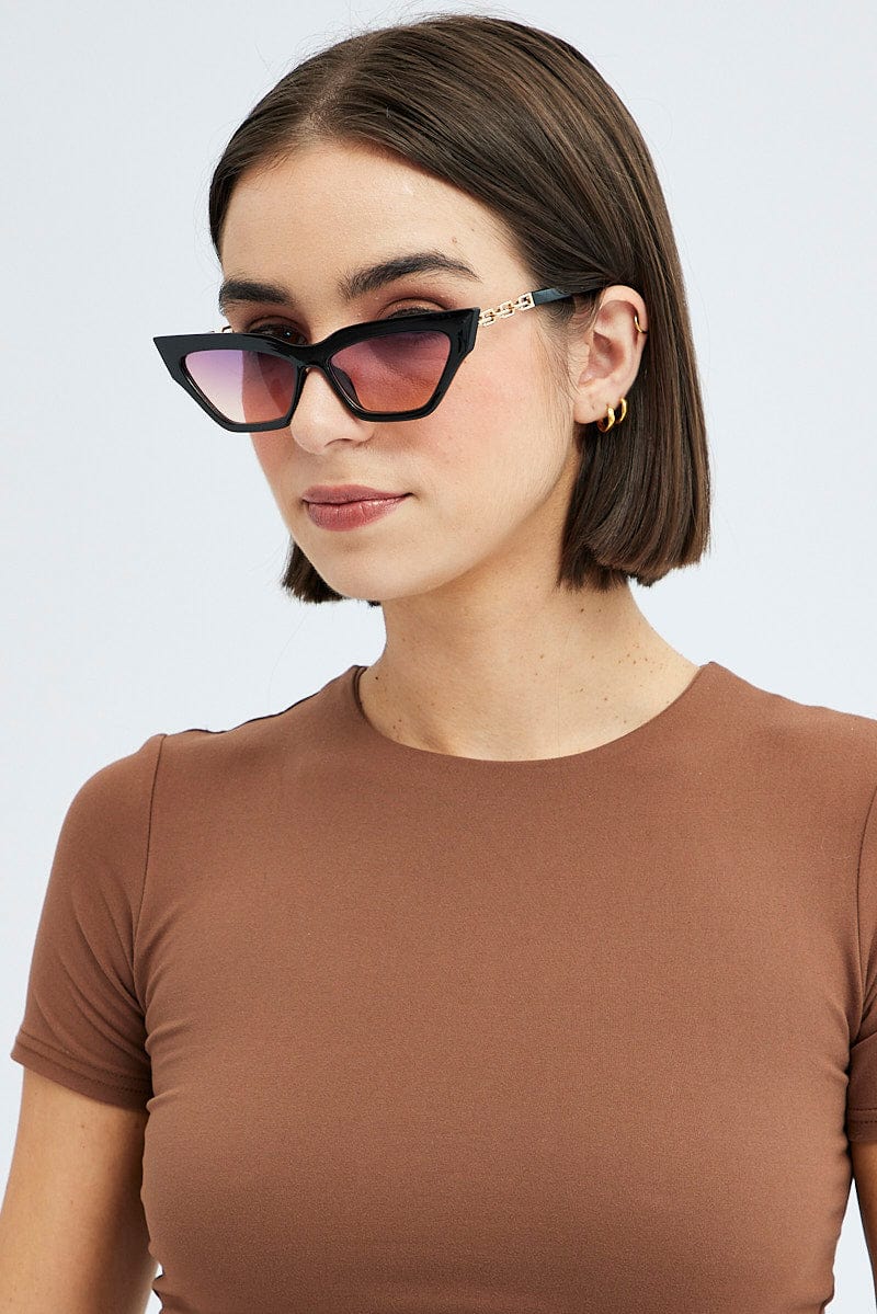 Black Cat Eye Sunglasses