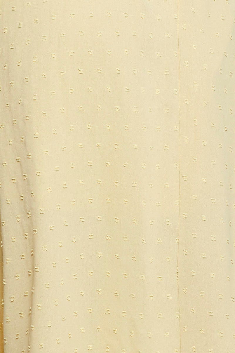 Yellow Maxi Dress Long Sleeve V Neck