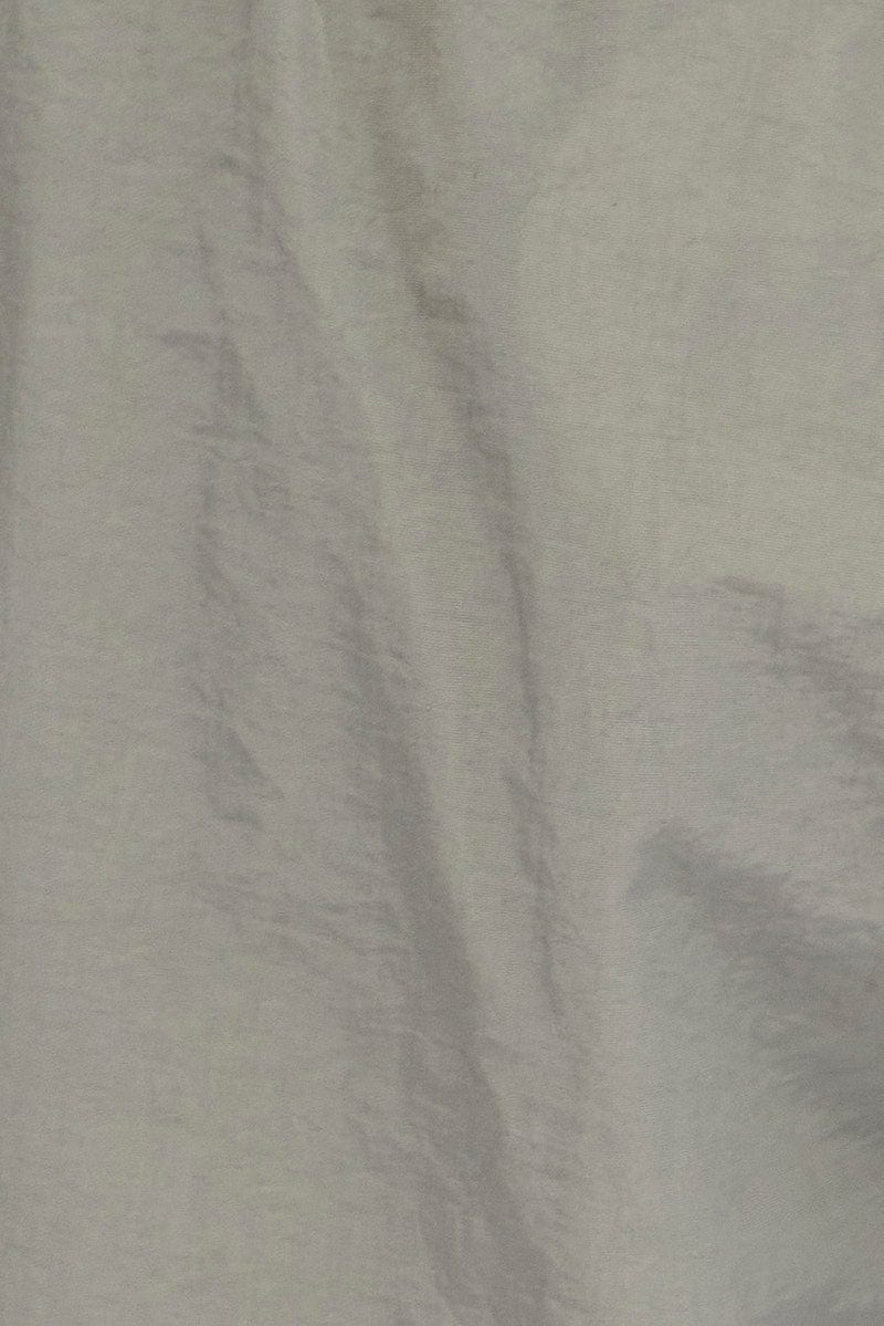 Grey Parachute Cargo Pants Low Rise