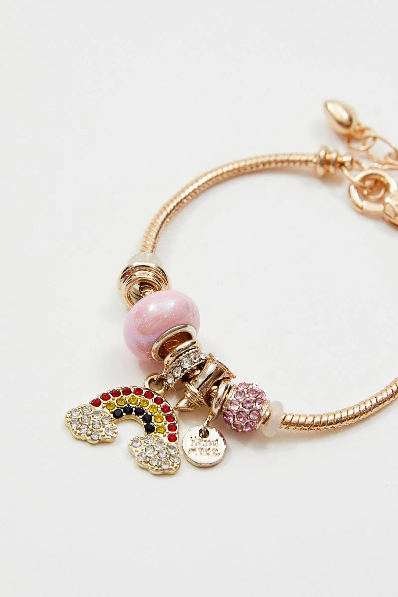 Pink Charm Bracelet