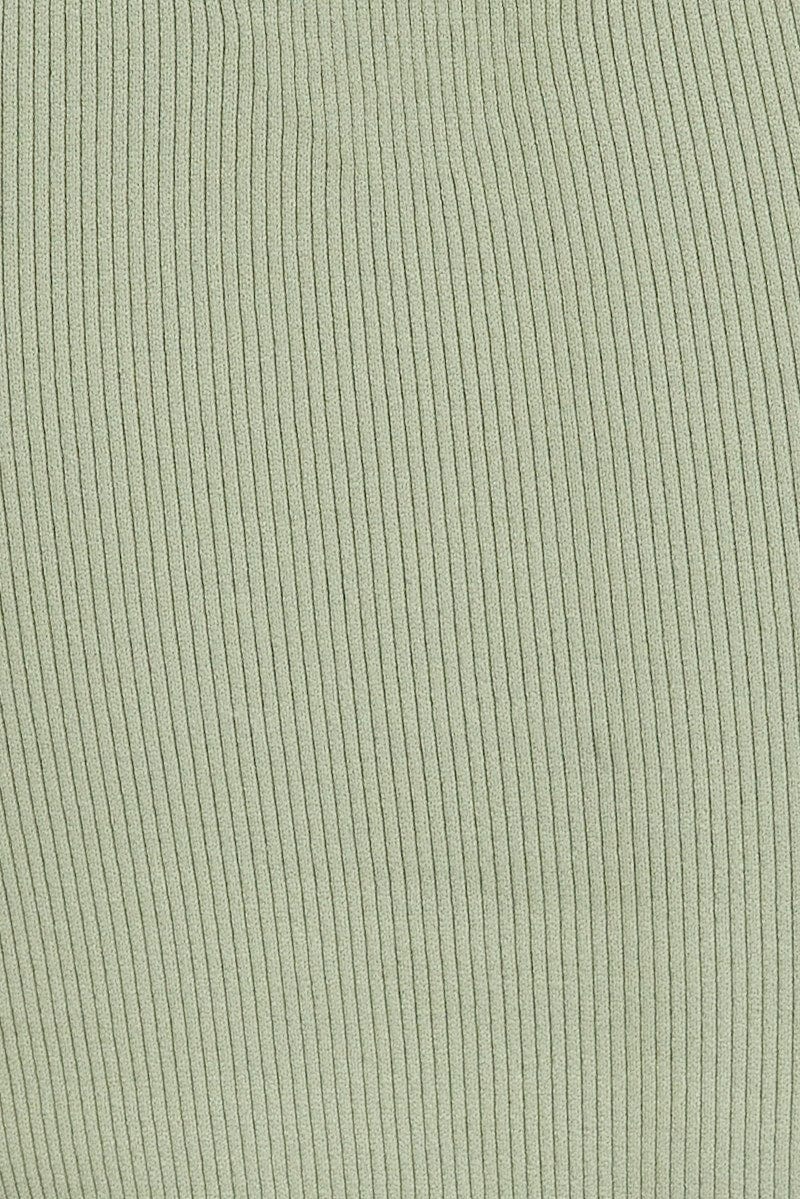 Green Singlet Top Seamless