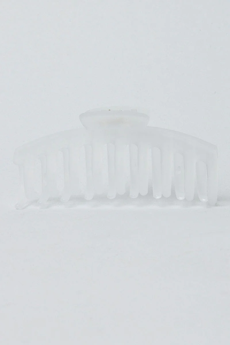 Metallic Classic Hair Claw Clip Frosted