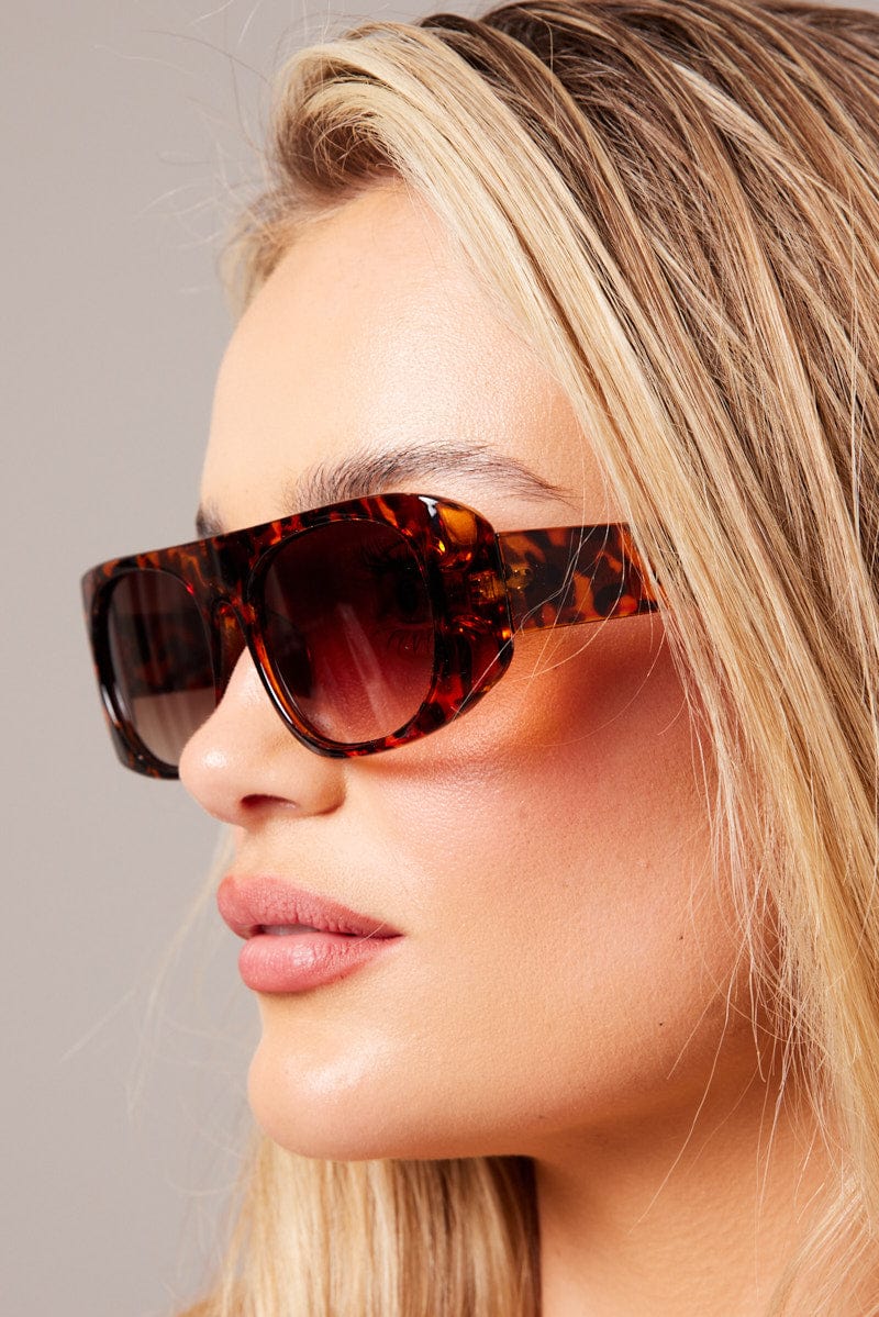 Brown Fashion Sunglasses