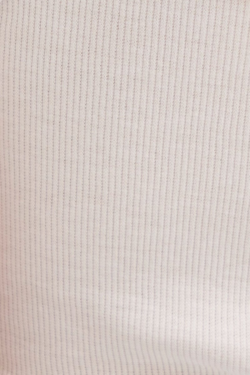 White Bodysuit Singlet Round Neck