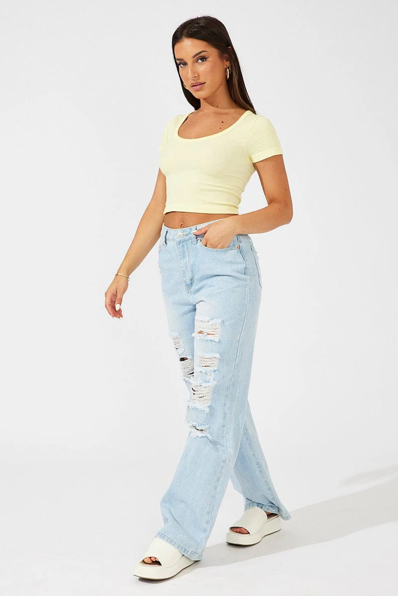 Denim 90's Wide Leg Jeans