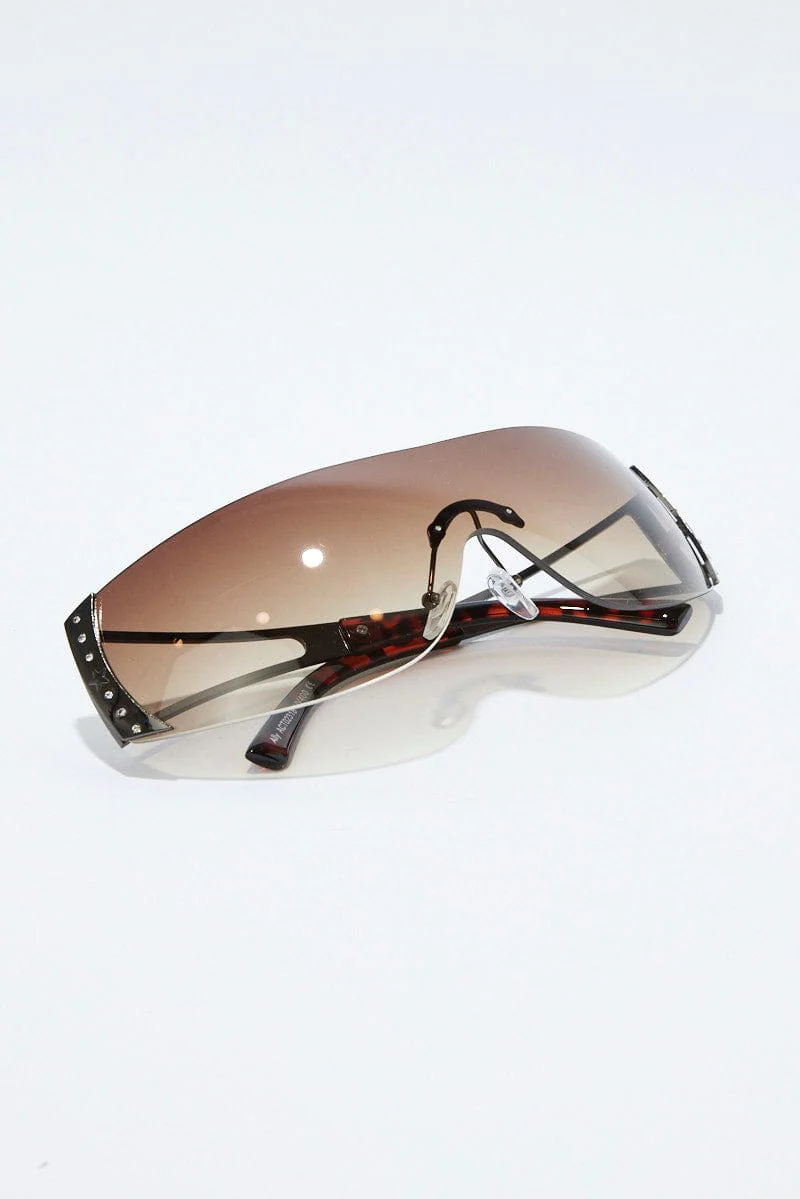 Brown Fashion Sunglasses