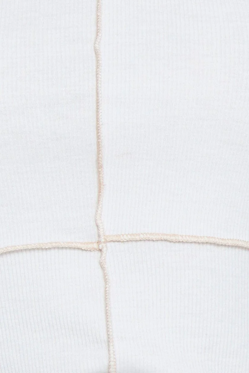 White Crop Top Halter Neck