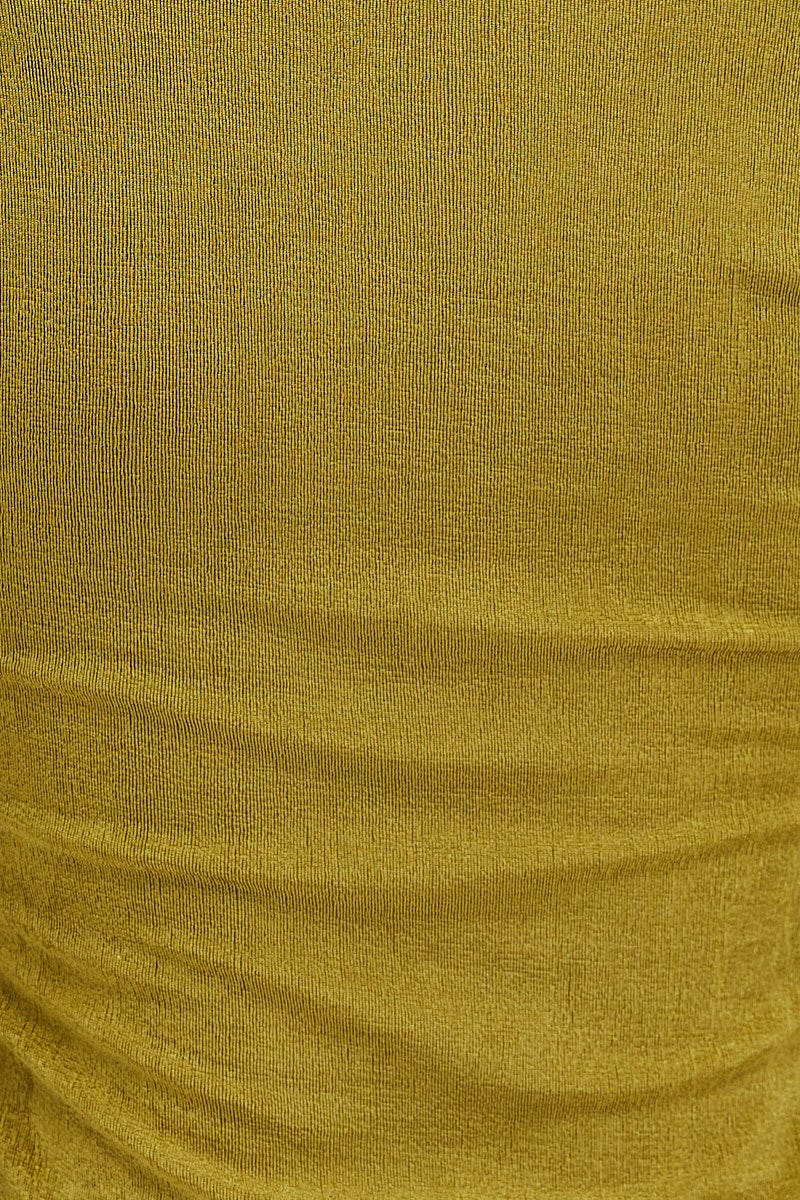 Green Slinky Jersey Long Sleeve Top