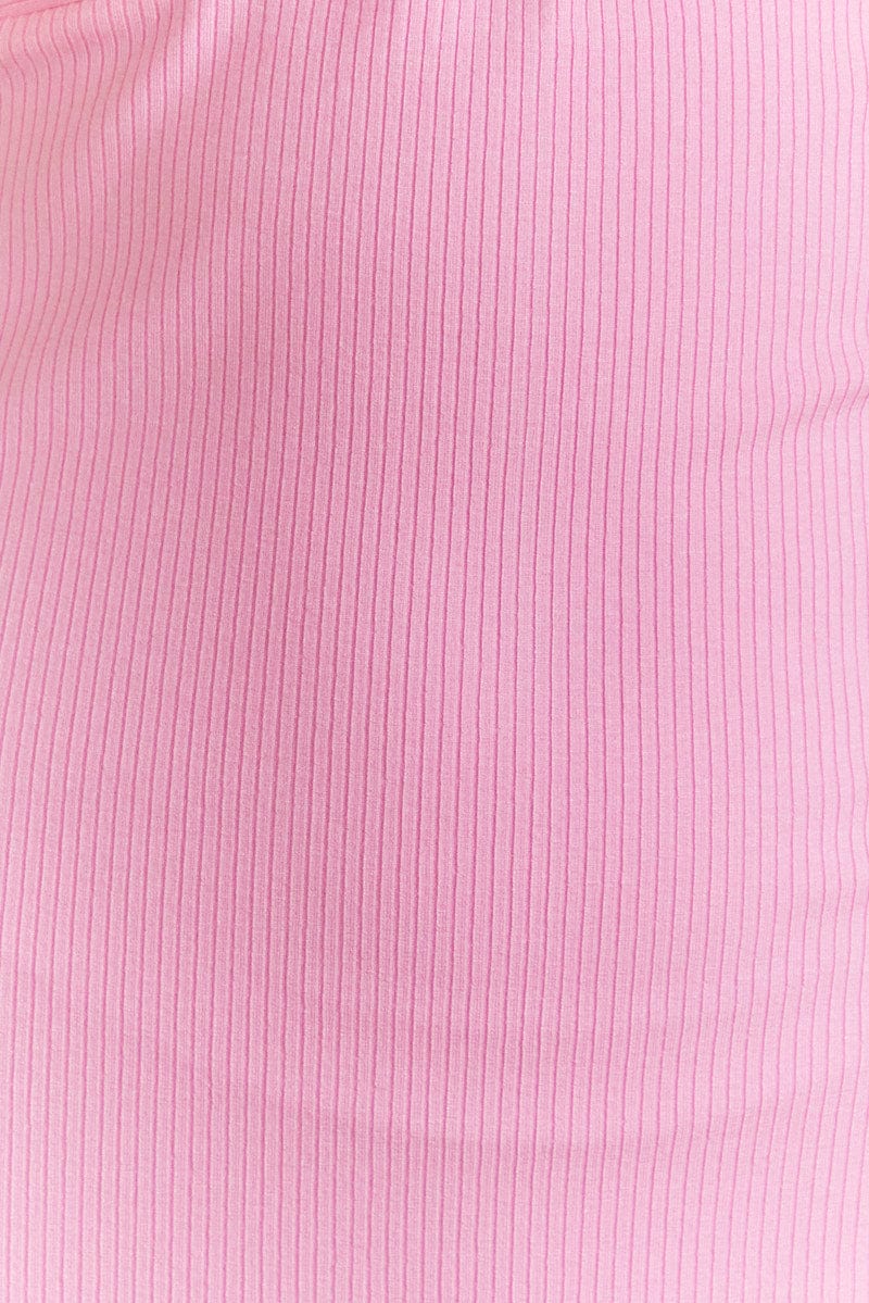 Pink Bodycon Dress Midi