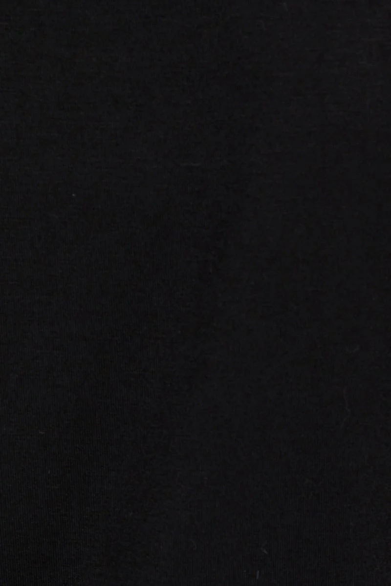 Black Corset Detail Drawstring Top