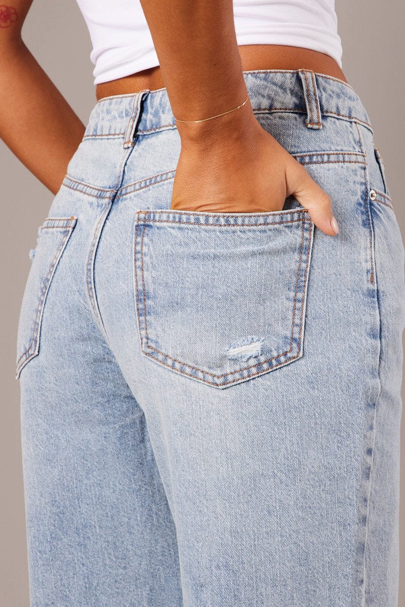 Denim Mom Jean Ripped