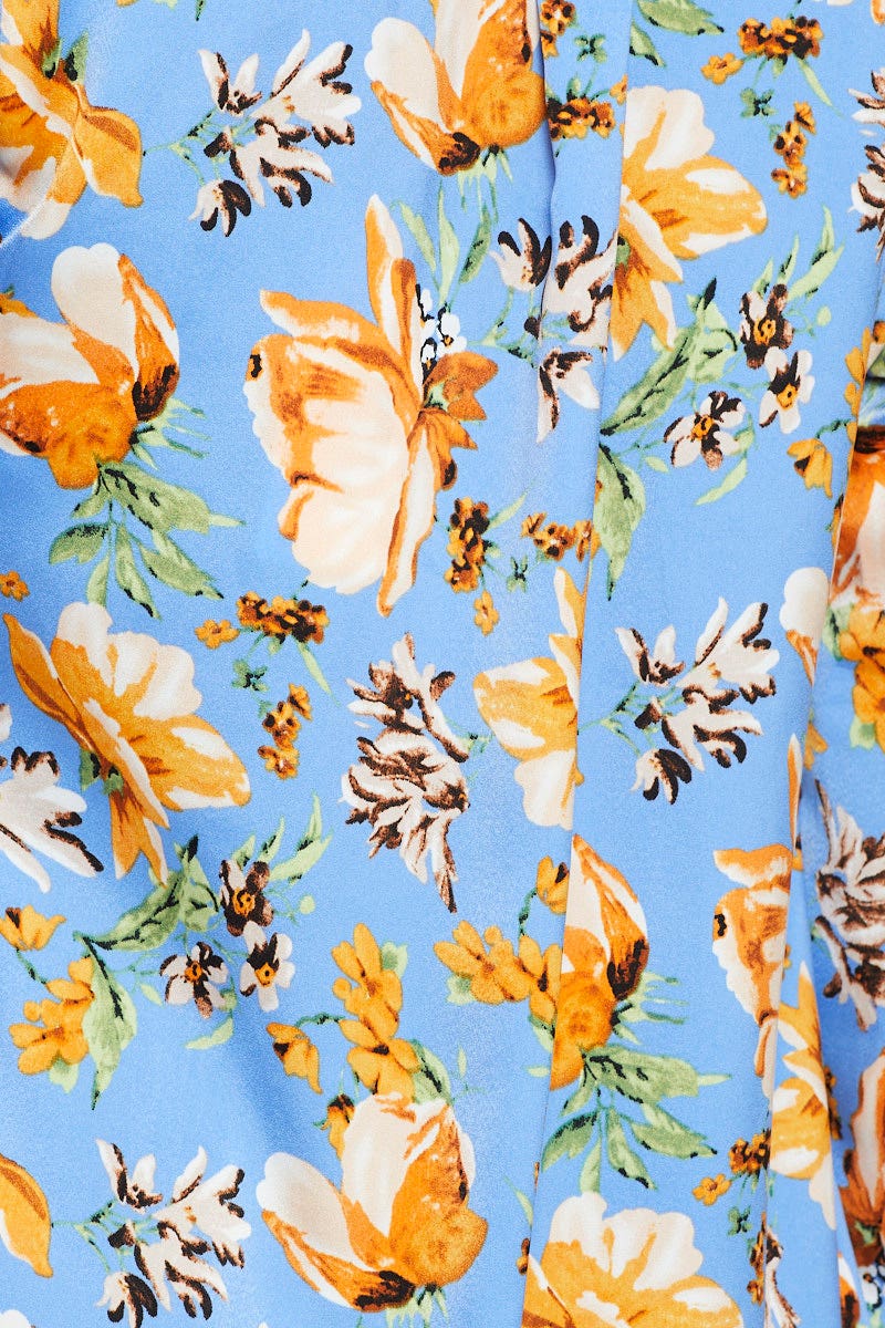 Print Crop Shirts Long Sleeve