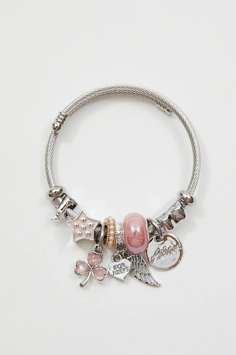 Pink Charm Bracelet