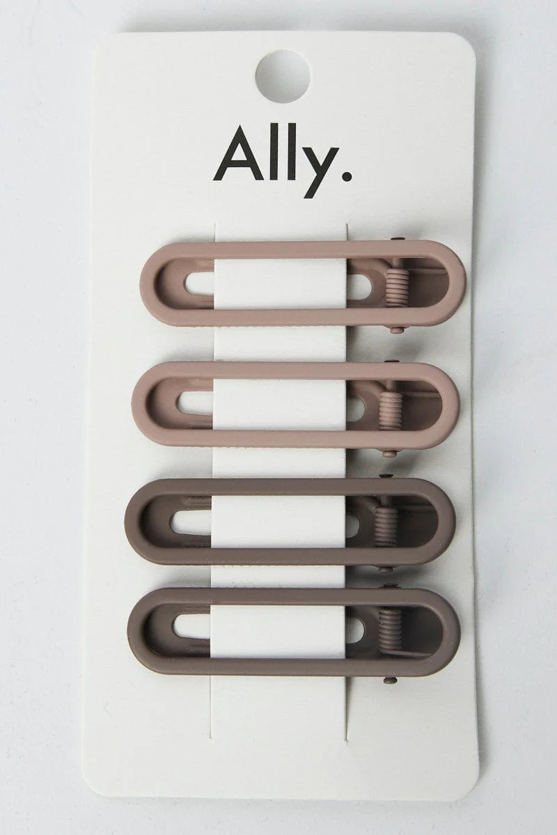 Multi 4 Pack Hair Clips