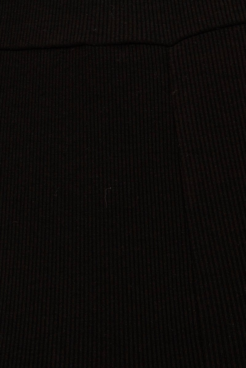 Black Crop Singlet Loungewear Set