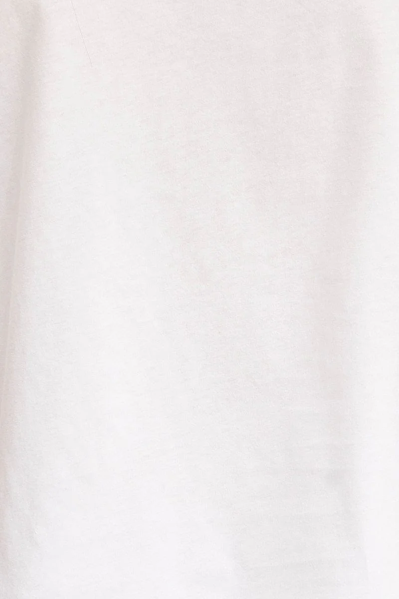 White T Shirt Short Sleeve