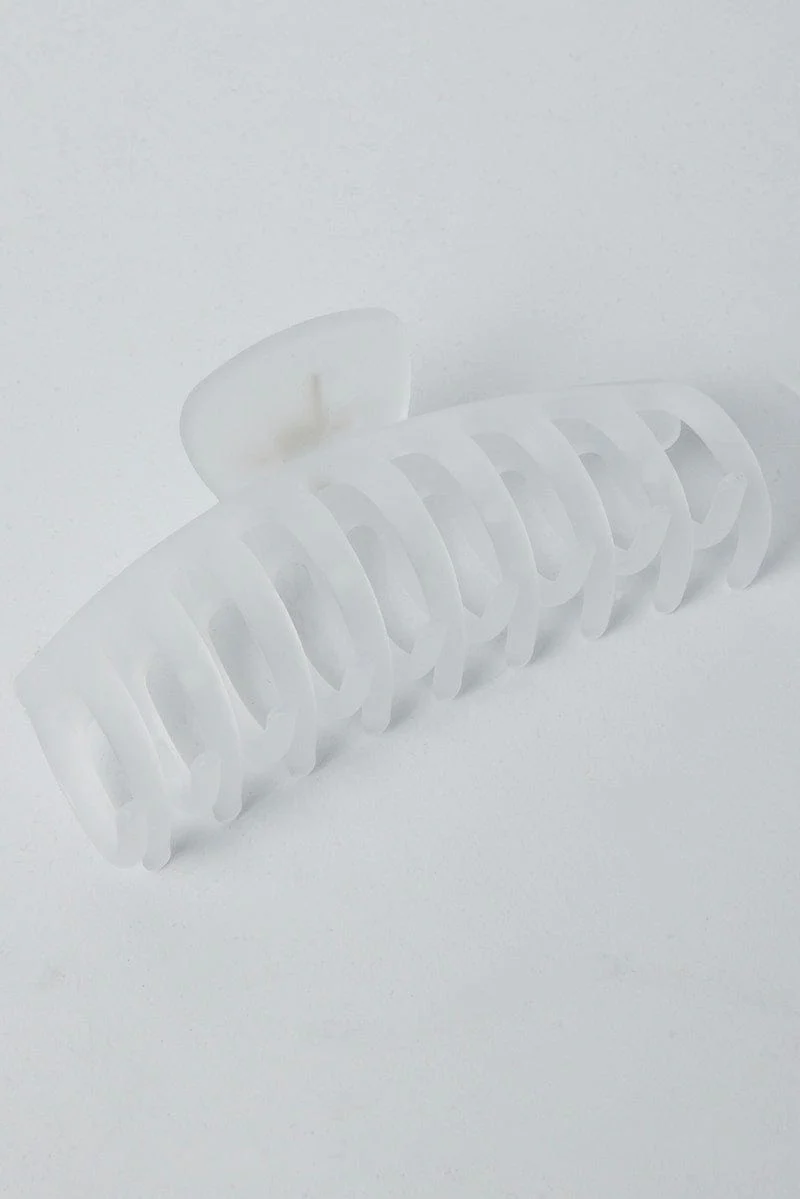 Metallic Classic Hair Claw Clip Frosted