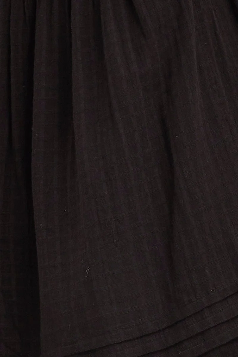 Black Dress Short Sleeve Mini