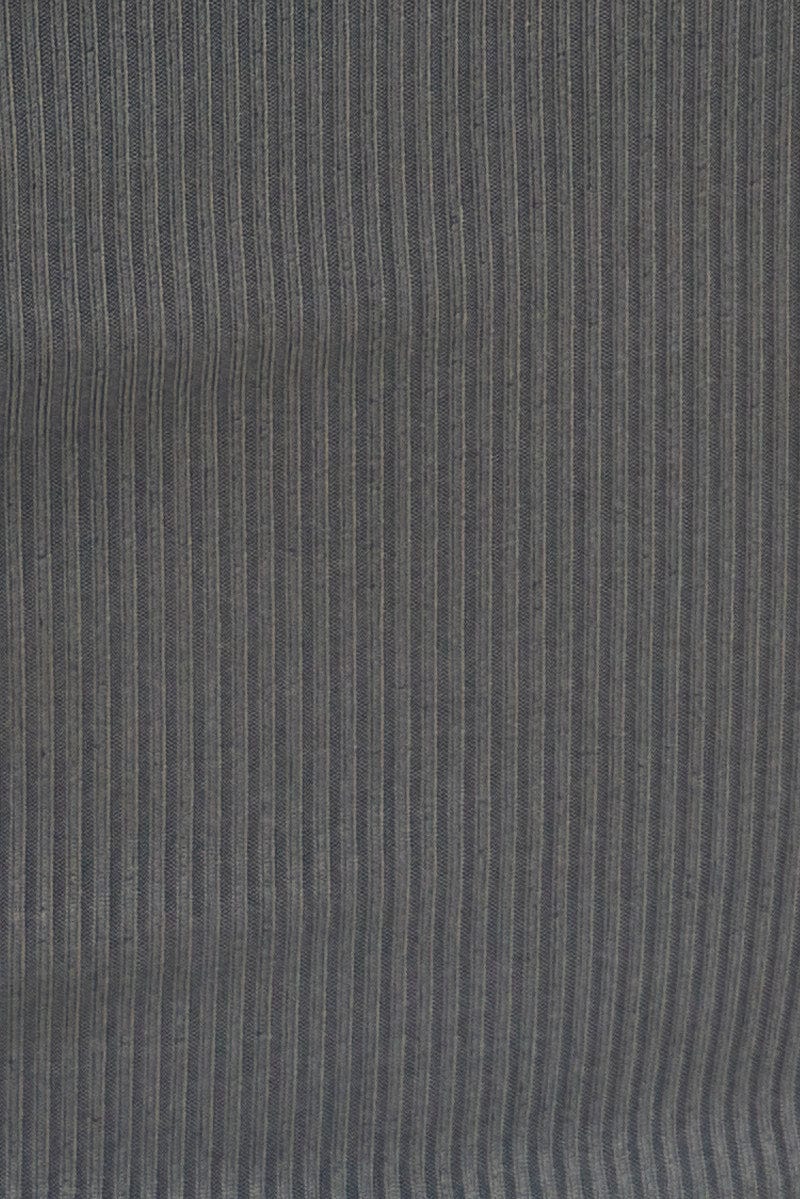 Grey Crop Top Sleeveless Sweetheart Twist Front Rib