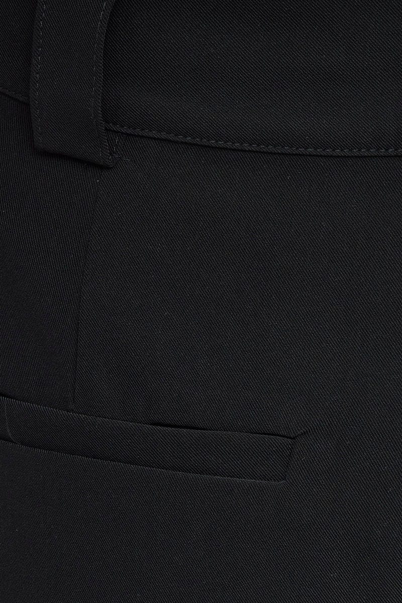 Black Wide Leg Pants High Rise