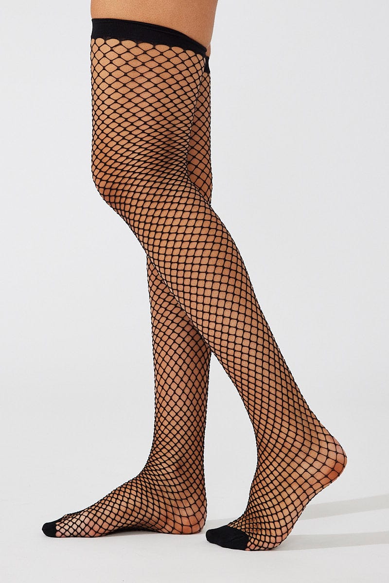 Black Fishnet Socks