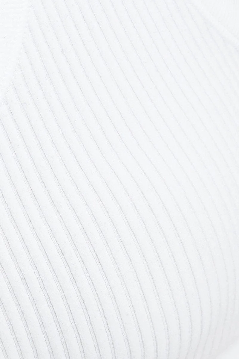 White Bralette V Neck Seamless